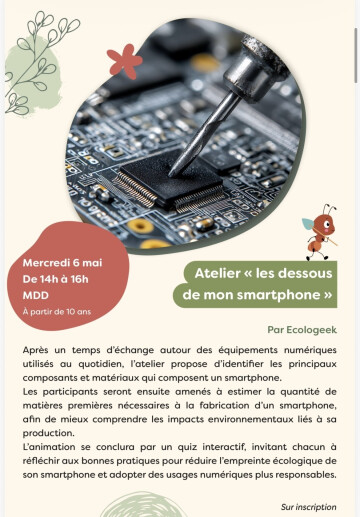 Atelier « les dessous de mon smartphone »