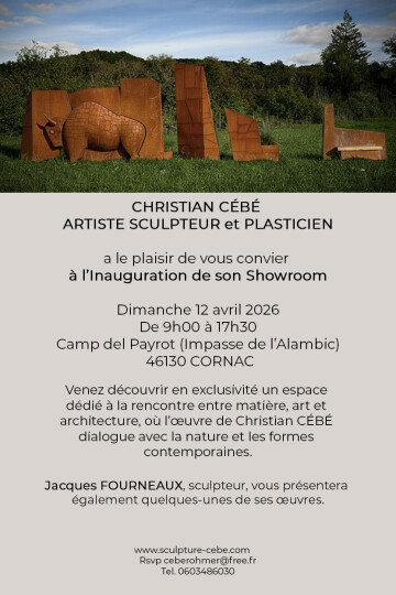 Exposition "Tous au showroom" Christian CEBE sculpteur