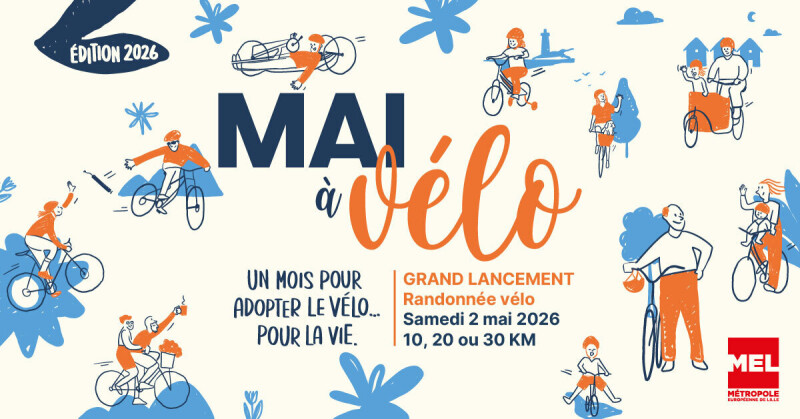 Grand lancement de Mai à vélo - Métropole Européenne de Lille