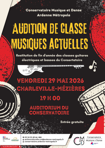 Audition de classe : Musiques actuelles