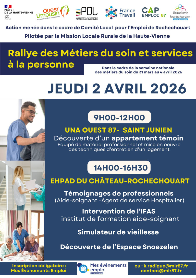 RALLYE DES METIERS DU SOIN ET SERVICES A LA PERSONNE