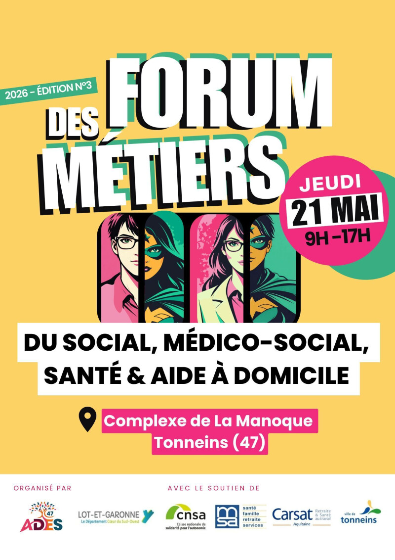 FORUM DES METIERS 2026 | social, médico-social, santé et aide à domicile