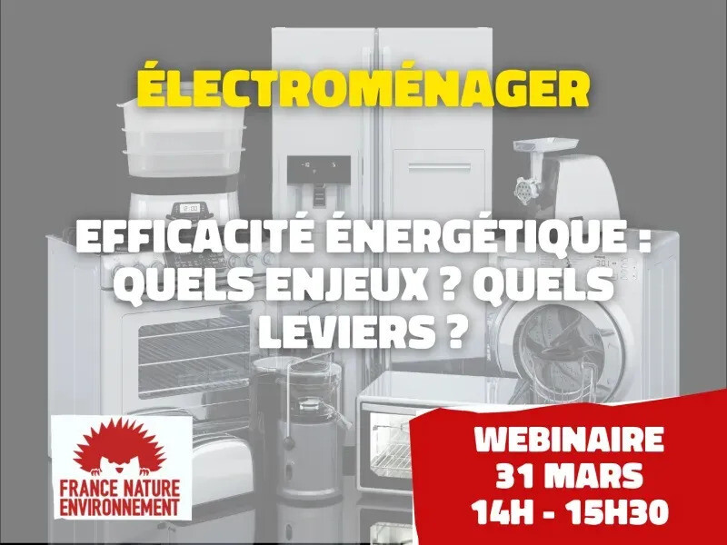 Webinaire sur les équipements électroménagers