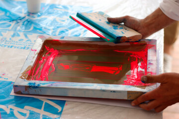 Saison Vagabonde : atelier sérigraphie - Amélie Patin