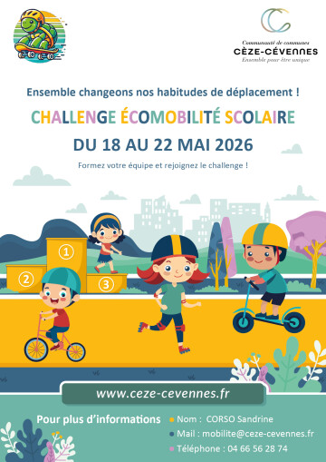Challenge écomobilité scolaire 2026 - 18 au 22 mai