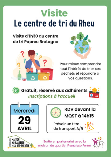 Visite du centre de tri PAPREC