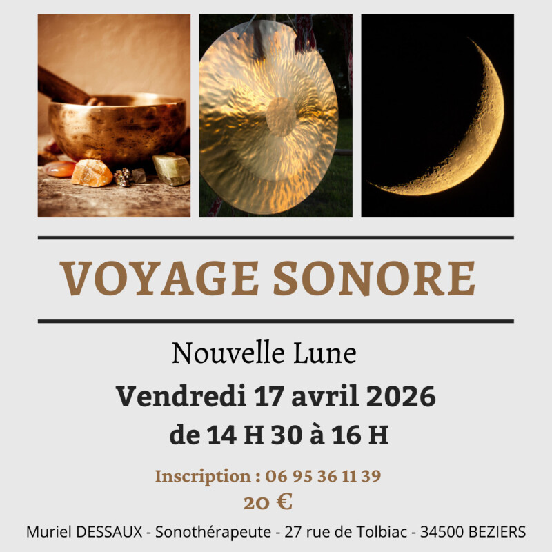 Voyage Sonore Nouvelle Lune à Béziers