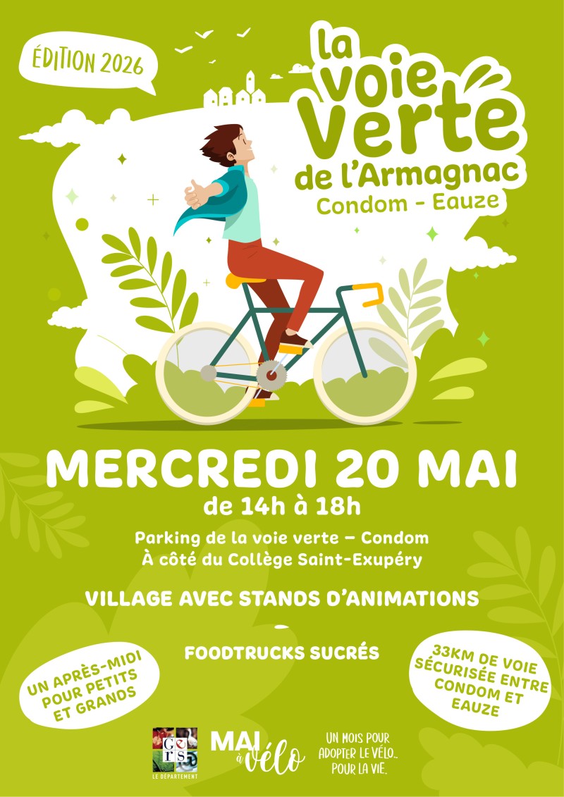 Le Département du Gers vous invite sur la voie verte de l’Armagnac