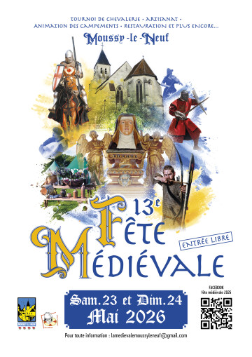 13ème édition de la fête médiévale de Moussy Le Neuf les 23 et 24 mai 2026
