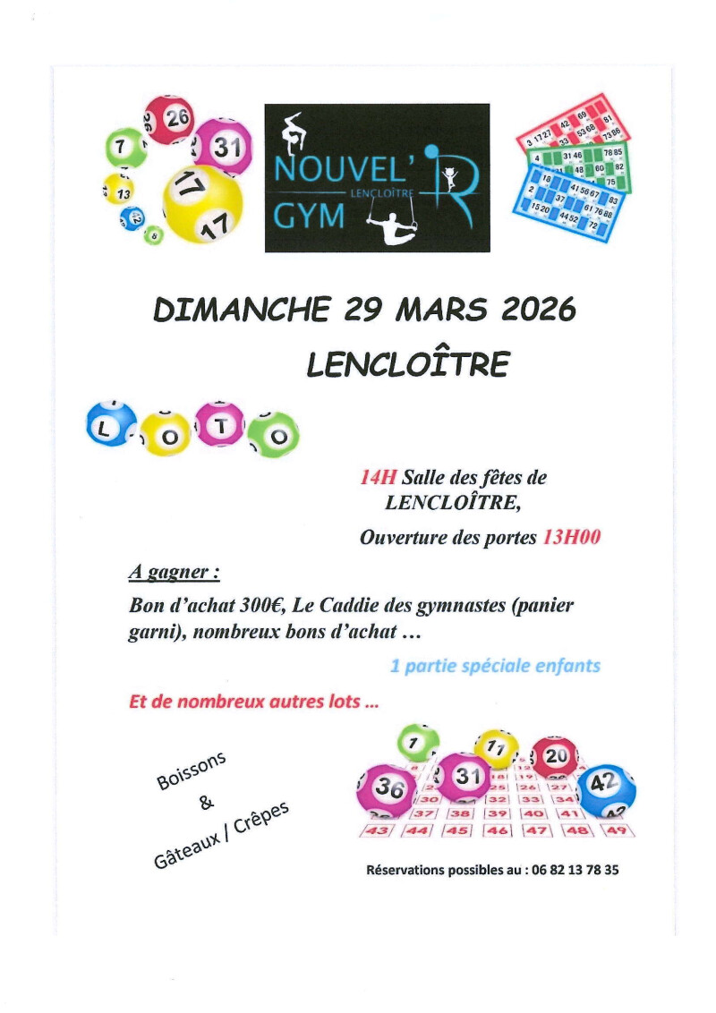Loto de Nouvel'R Gym