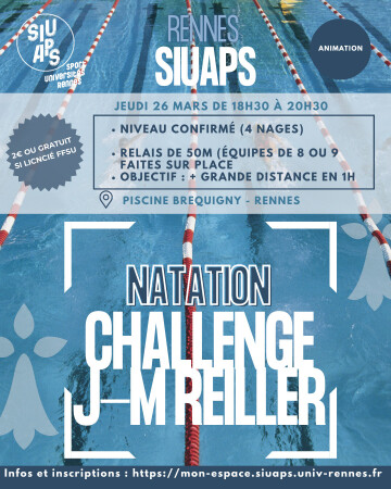 Challenge de natation Jean-Michel Reiller