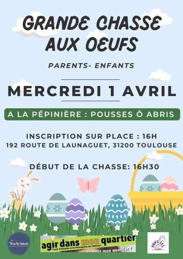 Chasse aux œufs à la pépinière !