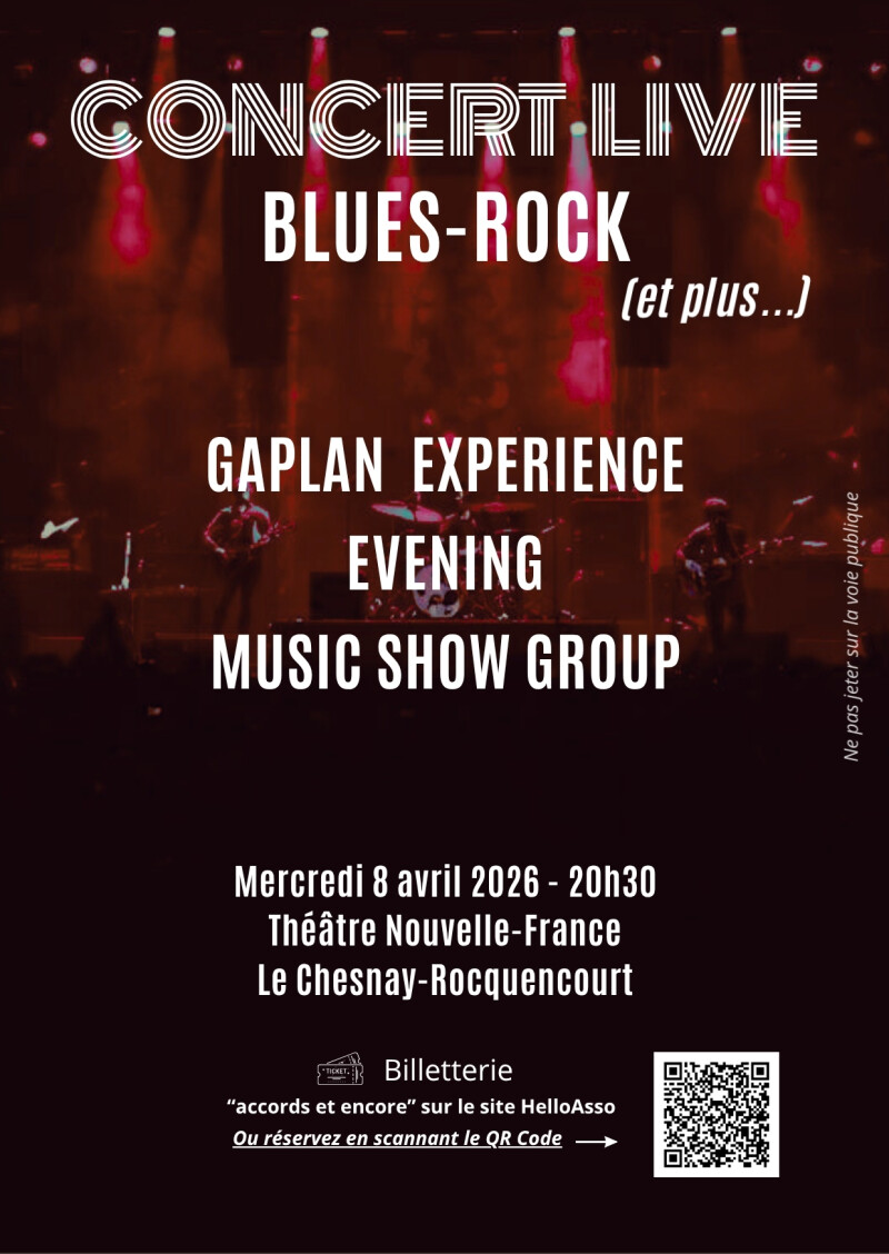 CONCERT LIVE BLUES-ROCK (et plus...)