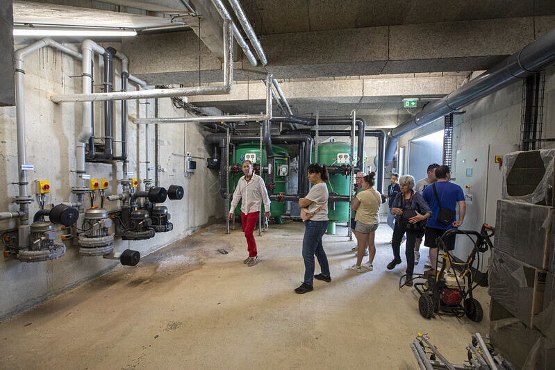 Visite du centre aquatique "La presqu'ile"