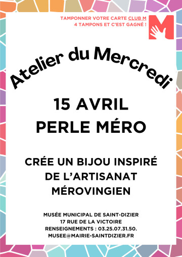 Atelier du Mercredi : perle méro