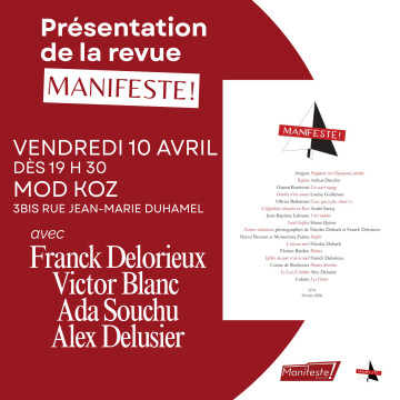 Présentation de la revue Manifeste !