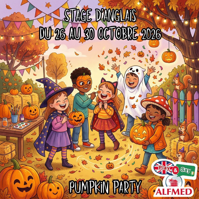 Stage d'anglais PLAY & SAY (6-11 ans) - Pumpkin Party