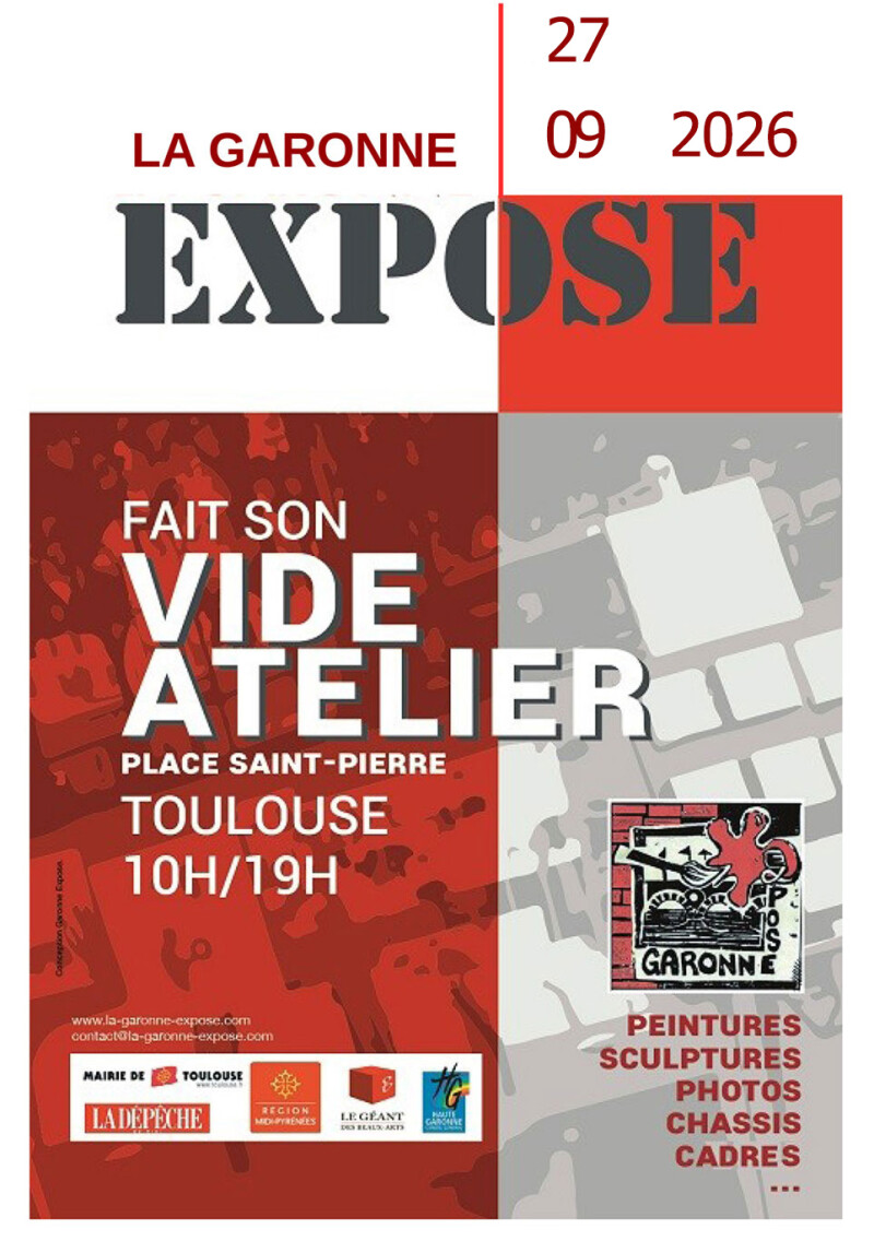 La Garonne Expose fait son Vide Atelier 2026