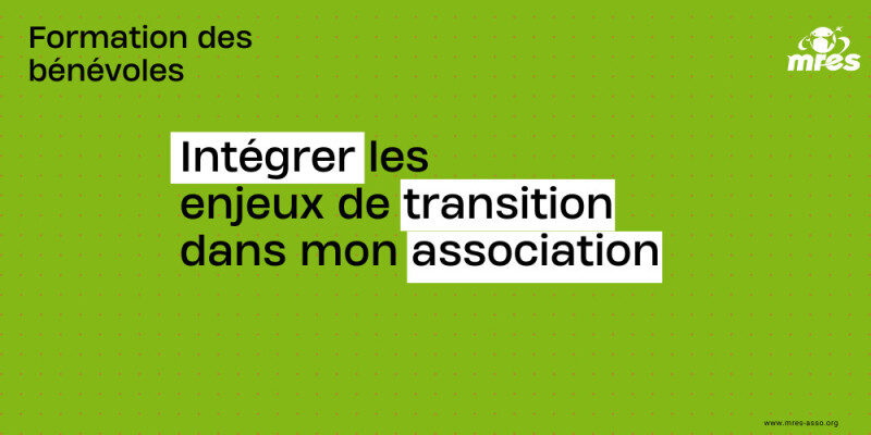 Formation : Intégrer les enjeux de transition dans mon association