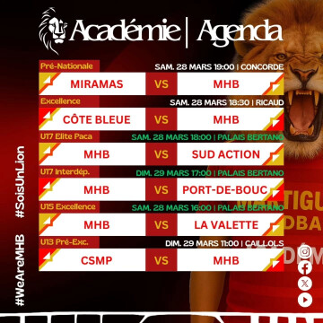 HANDBALL. AGENDA DU WEEK-END