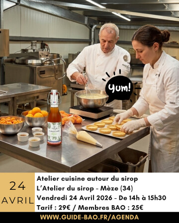 Atelier dessert autour du sirop artisanal à Mèze
