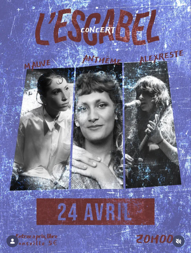 Concert de MAUVE, Anthème et Alexia Cordonnier