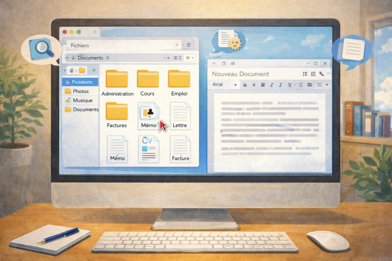 Bases informatiques : écrire et classer ses documents