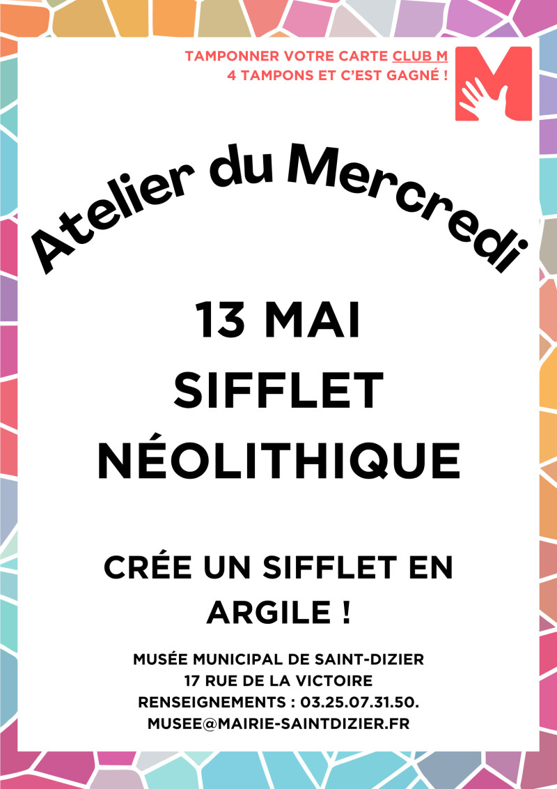 Atelier du Mercredi : sifflet néolithique