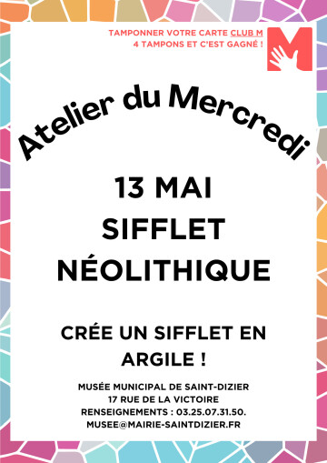 Atelier du Mercredi : sifflet néolithique
