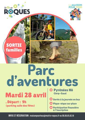 Sortie familles au parc d'aventures