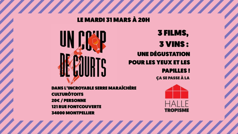 Un Coup de Court - 3 films + 3 vins dans une serre