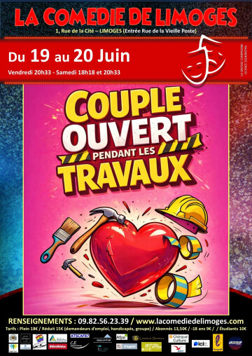 Couple ouvert pendant les travaux