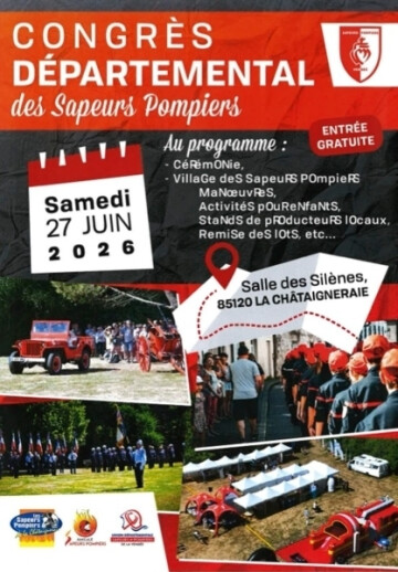 Cérémonie du Congrès départemental des Sapeurs Pompiers