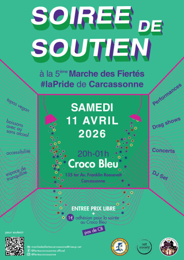 Soirée de soutien à la 5ème Marche des Fiertés de Carcassonne