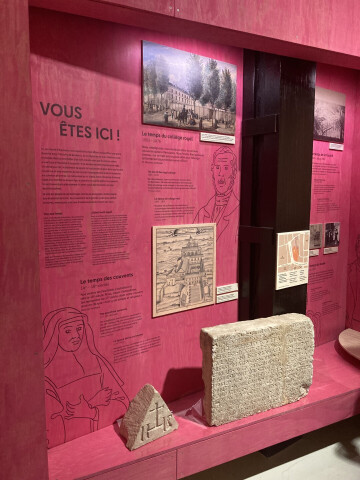 La pierre de fondation du couvent des Visitandines