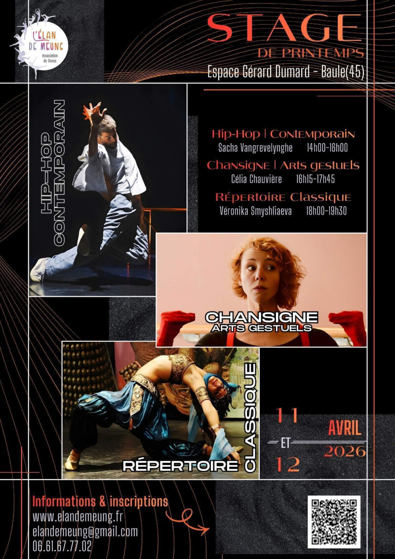 Stage de danse hip hop, chansigne et classique