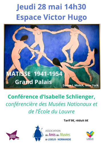 "MATISSE 1941-1954" Conférence d'Isabelle Schlienger, conférencière des Musées Nationaux et de l'École du Louvre