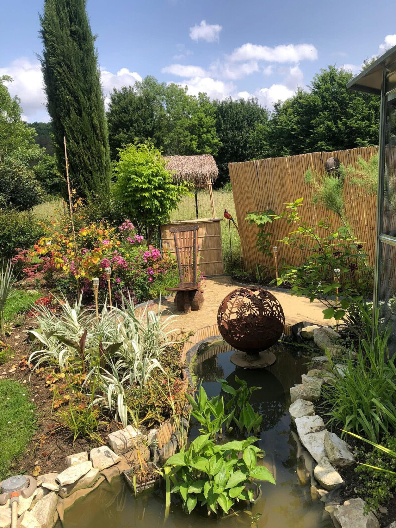 Visite du jardin de la louve