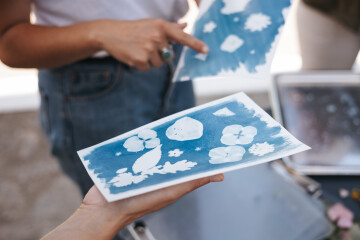 L'herbier en cyanotype