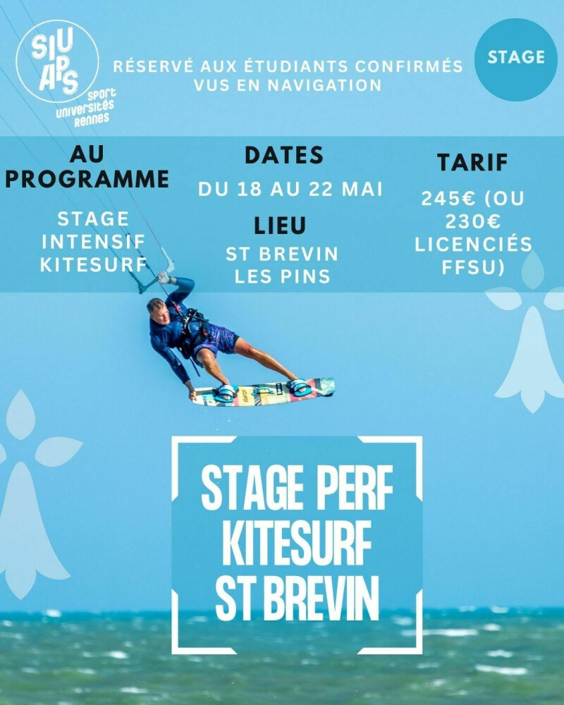 Stage de kitesurf PERFECTIONNEMENT