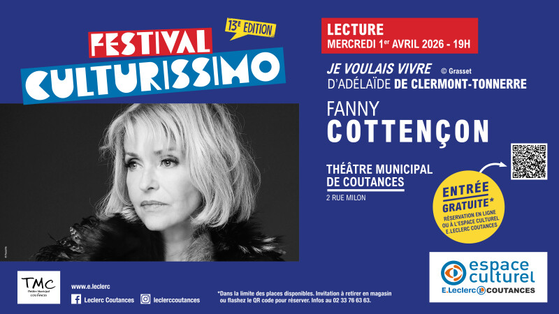Festival Culturissimo - Lecture de Fanny Cottençon