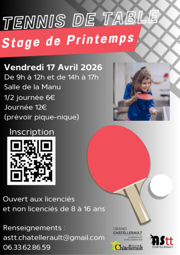 Stage de Tennis de Table