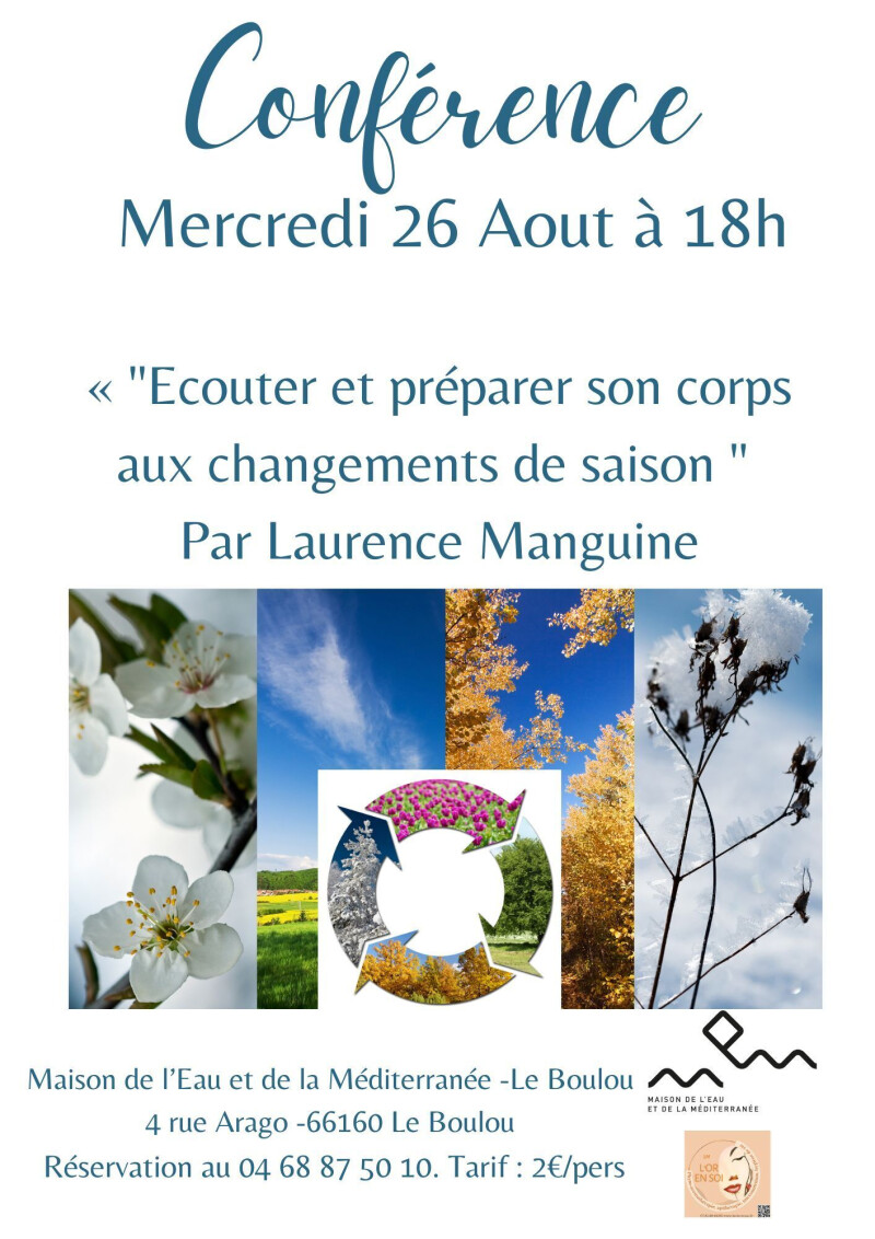 Conférence " Ecouter et préparer son corps aux changements de saison"