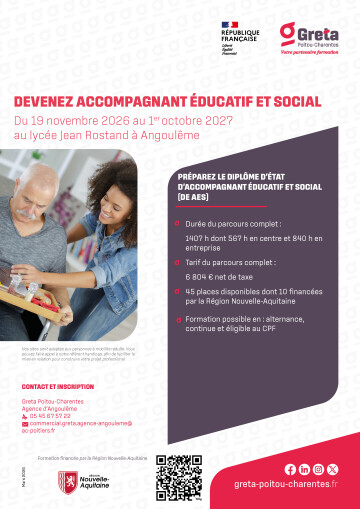 Formation Diplôme d'État d'Accompagnant éducatif et social
