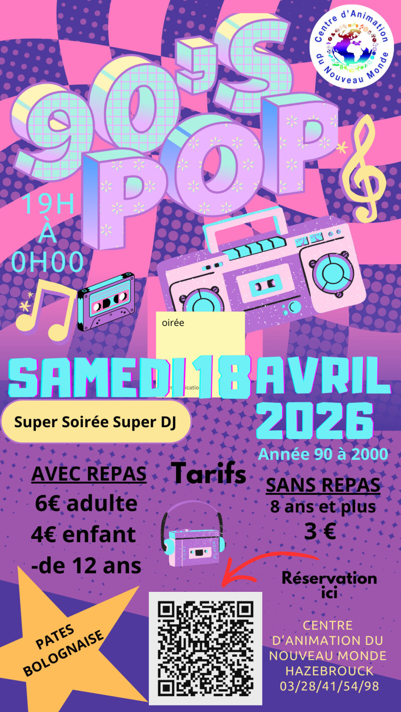 SOIRÉE 90’s POP CANM