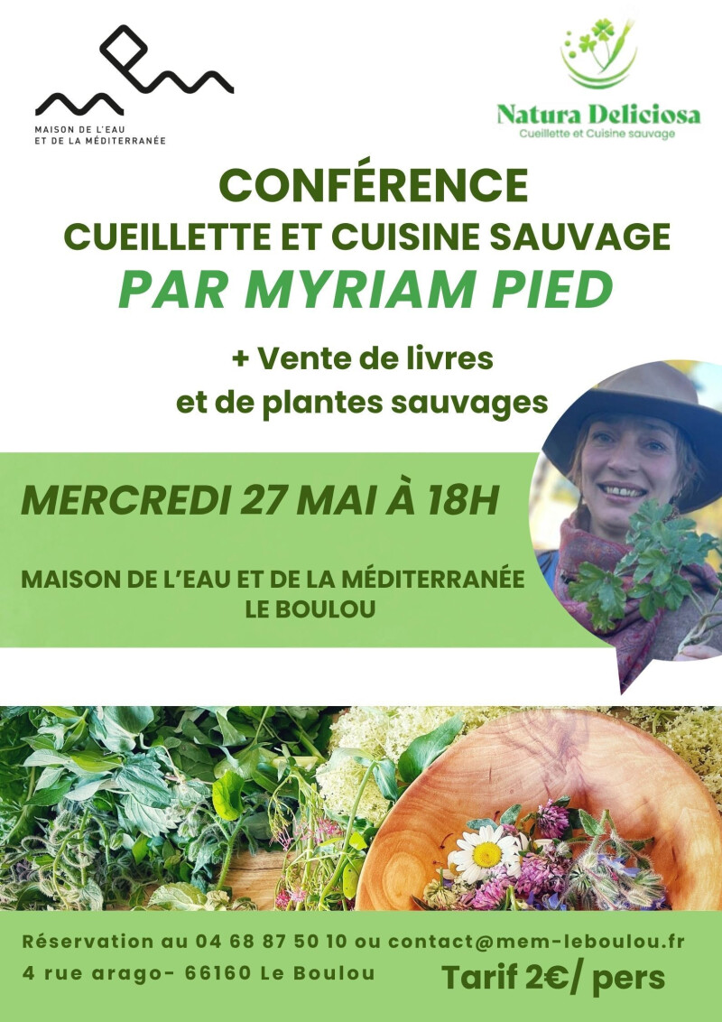 Conférence Cueillette et cuisine sauvage par Myriam Pied