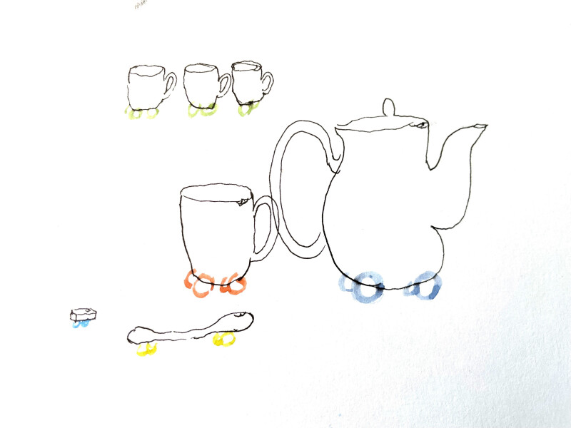 Céramiques à roulettes