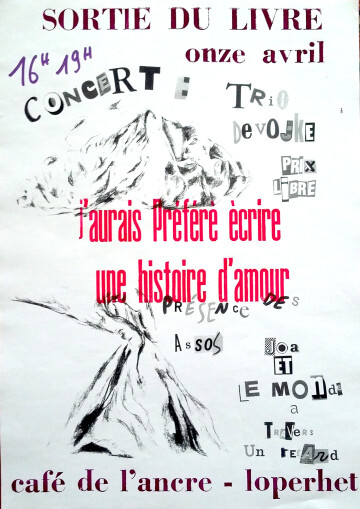 Sortie du livre "J'aurais préféré écrire une histoire d'amour"