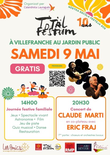 Total Festum avec concert de Claude Marti et Eric Fraj