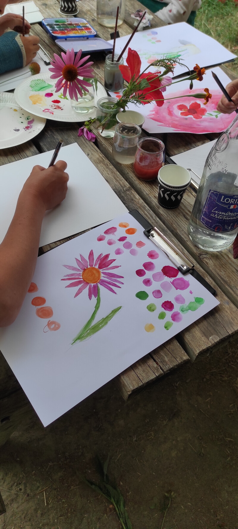 Aquarelle au jardin